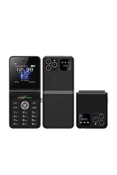 Generic New 4 SIM Flip Mobile Phone, 2G GSM Unlocked Cellphone with Call Recording, Speed Dial, FM Radi