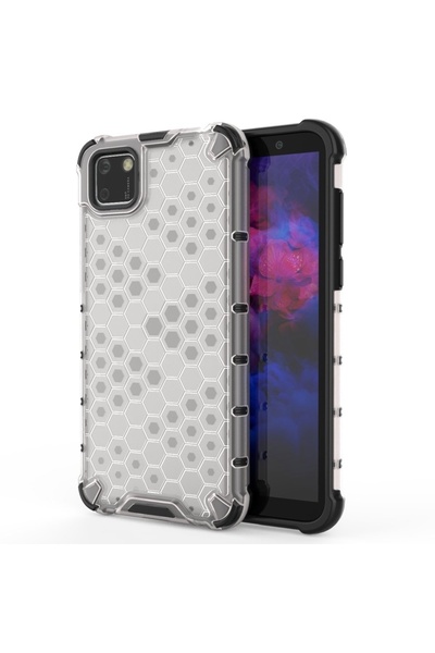 Atlas Huawei Y5p - Θήκη Gel TPU Honeycomb Armour (Διαφανής)