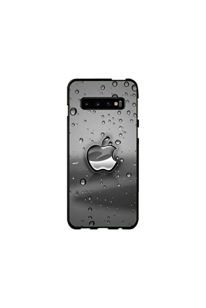 Atlas Εξατομικευμένη θήκη τύπου Samsung Galaxy S10 Plus, Rainy Apple logo, , ...