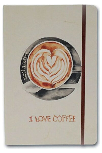 Scrikss Caiet Notelook I Love Mocha Coffee A6 cu linii