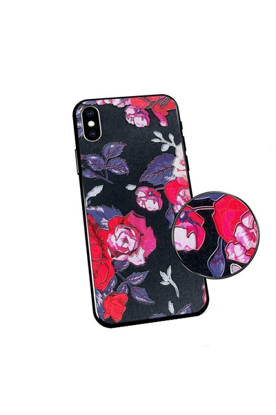Atlas Husa XIAOMI Redmi Note 8 Pro - Flowers 3D (Negru)