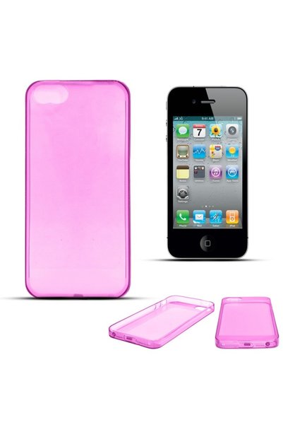 Atlas Husa APPLE iPhone 4 / 4S - Ultra Slim (Roz Transparent)