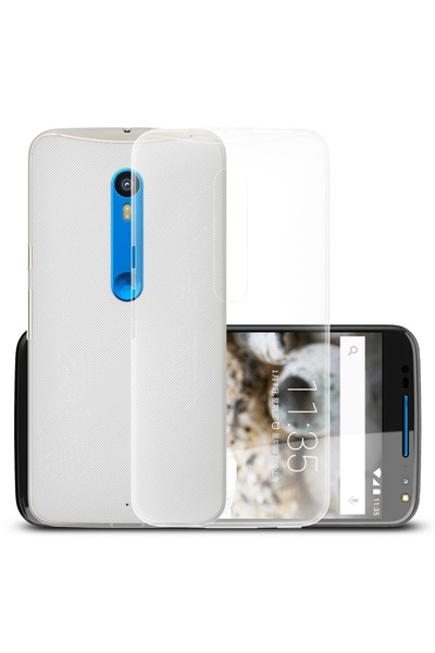 Atlas Θήκη για MOTOROLA Droid Turbo 2 - Πολυτελής λεπτή θήκη TSS, διαφανής