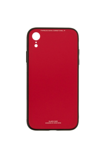 Atlas Θήκη για APPLE iPhone XR - Πολυτελές γυαλί TSS, κόκκινο