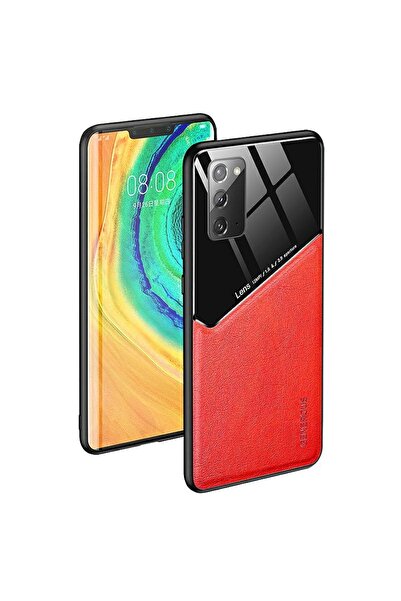 Atlas Θήκη για SAMSUNG Galaxy S21 Ultra - Δερμάτινη φακός (κόκκινη)