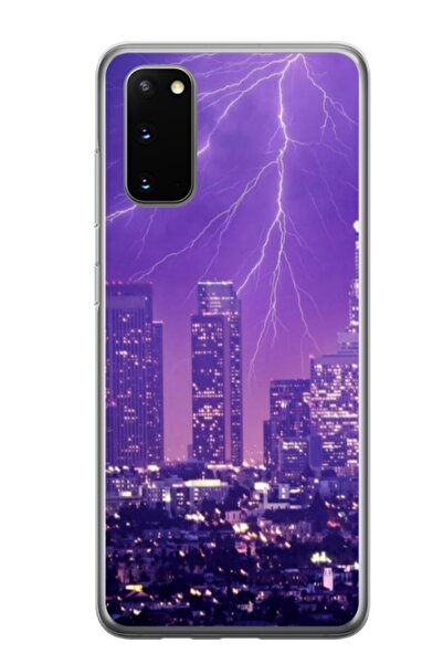 Atlas Husa personalizata tip carcasa Samsung Galaxy S20 FE, Purple Lightning,...