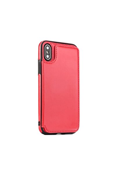 Atlas Husa APPLE iPhone X / XS - Forcell Πορτοφόλι (Rosu)