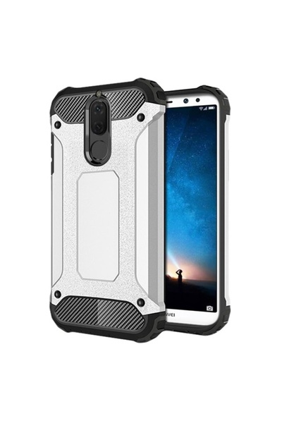 Atlas Husa Pentru HUAWEI Mate 10 Lite - TPU Luxury Armor TSS, Argintiu