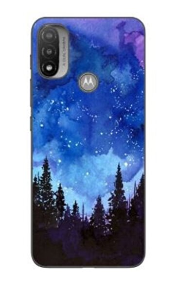 Atlas Husa Motorola Moto E20 Σιλικόνης Gel Μοντέλο Night Forest
