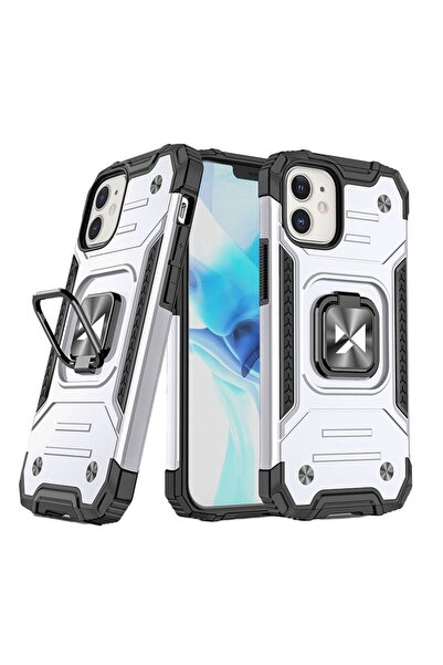 Atlas Husa pentru APPLE iPhone 12 Mini - Ring Armor (Argintiu) Wozinsky