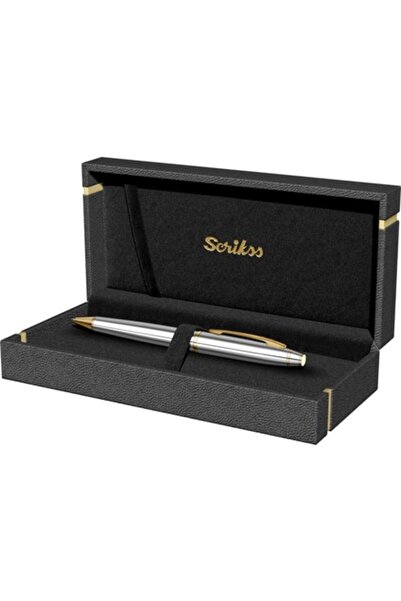 Scrikss İsme Özel Tükenmezkalem Noble 35 Gold Krom