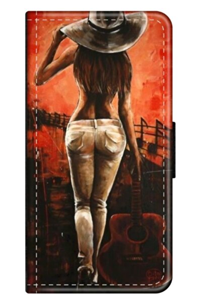 Atlas Personalized book case for Samsung Galaxy A15, Sexy Lady model, multicolor, S1D1M0113