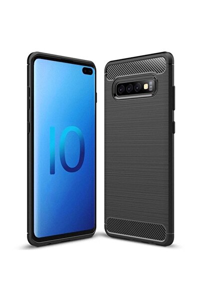 Atlas Θήκη SAMSUNG Galaxy S10 Plus - Luxury Carbon TSS, Μαύρη