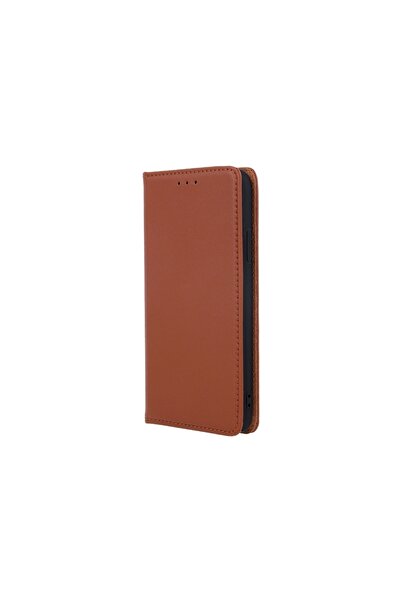 Atlas Husa XIAOMI Redmi 9C - Magnet Piele Naturala (Maro)