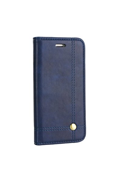 Atlas Husa Pentru APPLE iPhone X - Leather Prestige TSS, Bleumarin