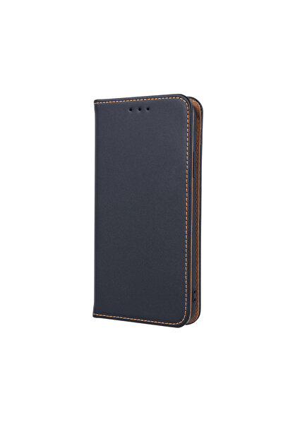 Atlas Θήκη APPLE iPhone 12 Pro Max - Μαγνητική από γνήσιο δέρμα (μαύρη)