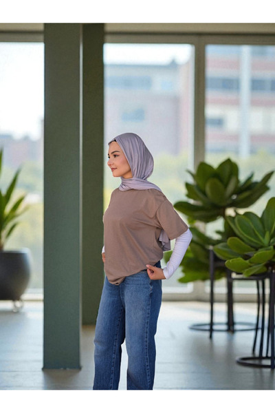 Nöşre Design Light Gray Combed Shawl