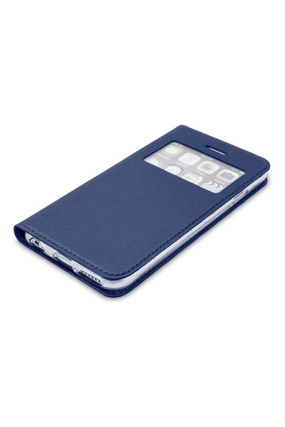 Atlas Husa HUAWEI P8 Lite - Smart Look Piele (Bleumarin)
