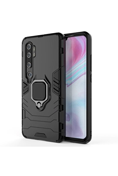 Atlas Husa XIAOMI Mi Note 10 - Ring Armor (Negru)
