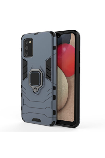 Atlas Husa pentru SAMSUNG Galaxy A02s - Ring Armor (Bleumarin)