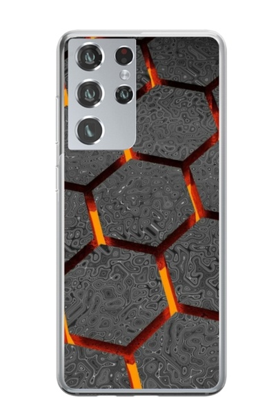 Atlas Προσαρμοσμένος τύπος θήκης Samsung Galaxy S22 Ultra, Lava Hex, , S1D1M0265