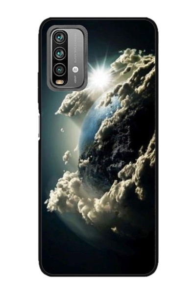 Atlas Husa personalizata tip carcasa Xiaomi Redmi Note 9 Pro Max, Cloudy Eart...