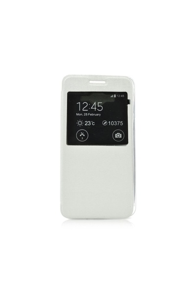 Atlas Husa SAMSUNG Galaxy Alpha - Flip Window TSS, Alb