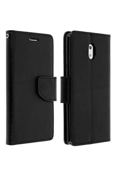 Atlas Husa NOKIA 3.1 (2018) - Leather Fancy TSS, Negru