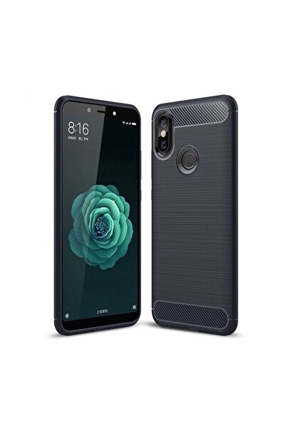 Atlas Husa Pentru XIAOMI Mi A2 - Luxury Carbon TSS, Bleumarin