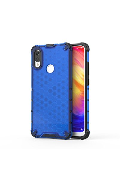 Atlas Husa XIAOMI Redmi Note 7 - Gel TPU Honeycomb Armor (Albastru)