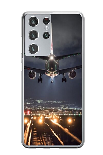 Atlas Προσωποποιημένη θήκη Samsung Galaxy S21 Ultra, Προσγείωση αεροπλάνου, ,...