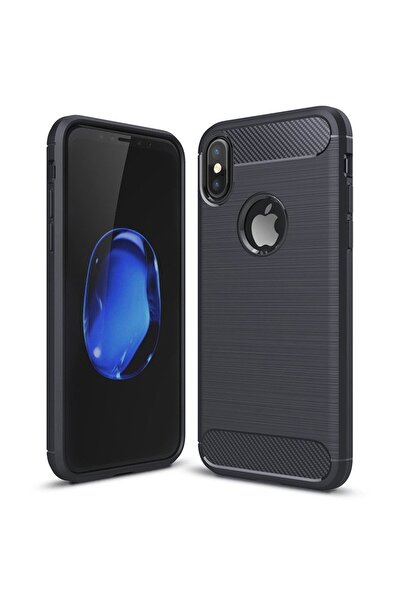 Atlas Husa APPLE iPhone XS Max - Carbon (Μπλε ναυτικό) FORCELL