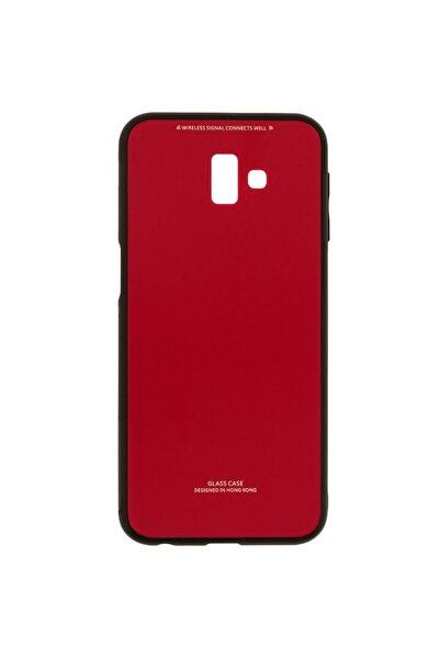 Atlas Θήκη για SAMSUNG Galaxy J6 Plus 2018 - Πολυτελές γυαλί TSS, κόκκινο