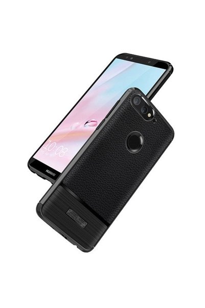 Atlas Husa HUAWEI Y9 2018 - Luxury Carbon Rugged TSS, Negru