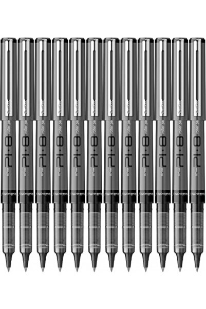 Scrikss Roler Kalem Pı 8 Değiştirilebilir Refil 0 7 Siyah 12'li