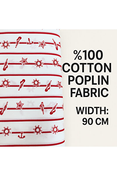 MEKİK MANİFATURA 100% бавовняна поплінова тканина шириною 90 см для шиття та ...