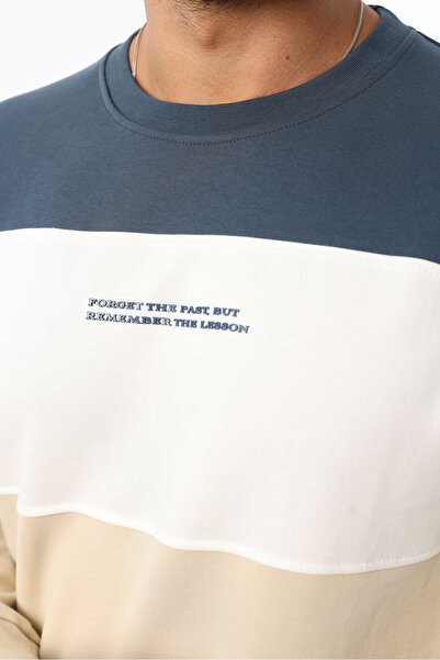 Rodrigo Ανδρικό φούτερ από ύφασμα διπλής όψης, χρωματισμένο με μπλοκ, 100% βαμβάκι