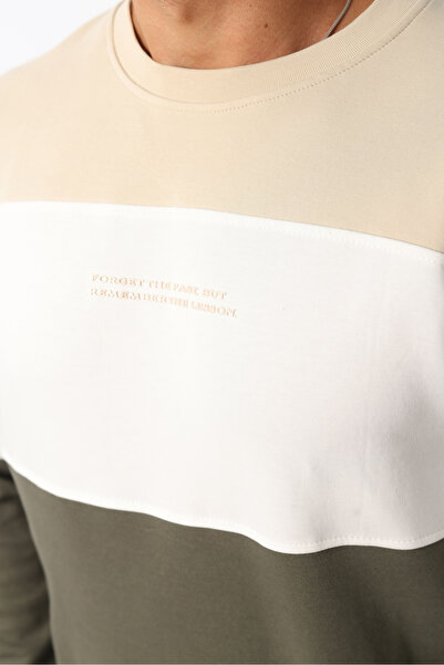 Rodrigo Men's Doubleface Fabric Block Piece Colorful 100% Cotton Sweatshirt