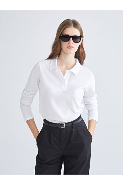 LC Waikiki Selecții strălucitoare de la Shining Store |   Tricou pentru femei cu gât polo din pike