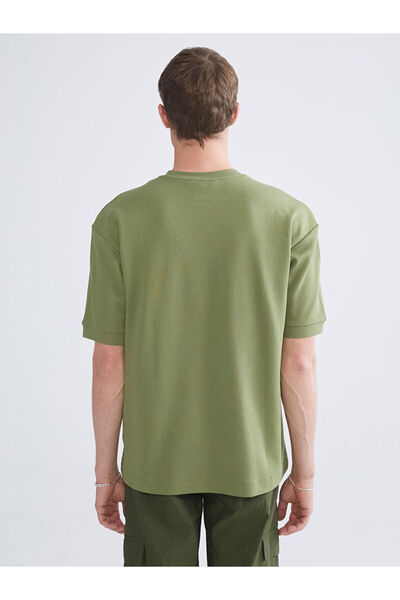 LC Waikiki Ανδρικό T-Shirt Khaki Crew Neck