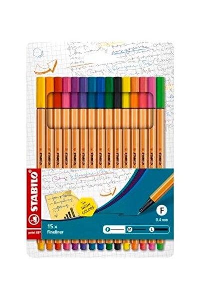Stabilo Point Fineliner Kalem 88 10+5 Neon Paket