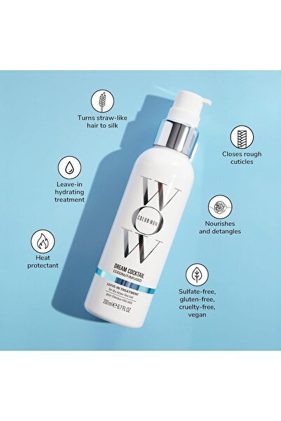 TOPONEE Color Wow Dream Cocktail - Coconut-Infused Leave-In, Unisex, 6.7 fl oz