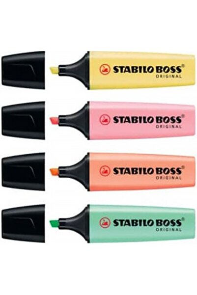 Stabilo Boss Pastel Renk Fosforlu Kalem 4 Renk