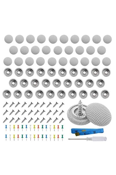 OEM Car upholstery repair kit, 60 universal rivets, 30 colored clips, 1 screwdriver, 1 tape measure