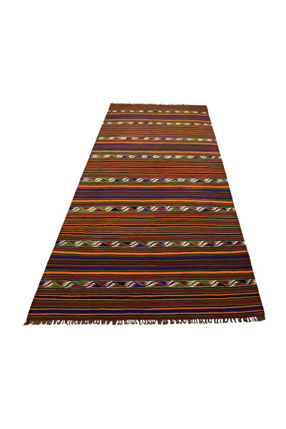 Zehra Abla Halı Yeni El Dokuma Şaheser Yekpare Tek Parça Yörük Yün Kilim 6360