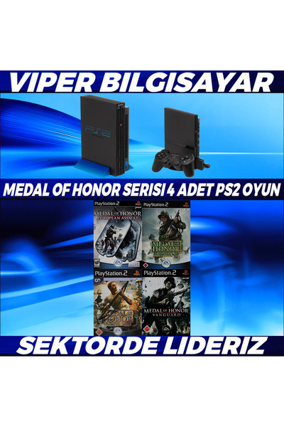 Sony MUHTEŞEM MEDAL OF HONOR SERİSİ 4 ADET PS2 OYUN