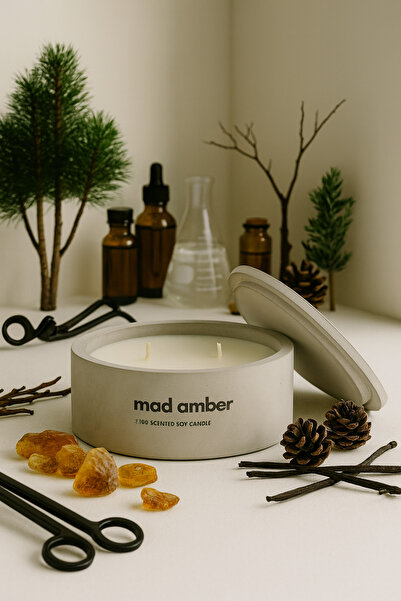 Basement Atellier Dekoratif El Yapımı Yatay Mum : Çift Fitilli : Kokulu Soya ...