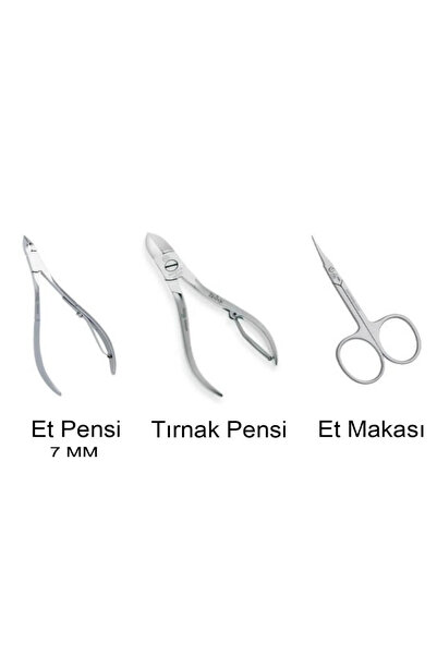 Anıl Gel Polish مجموعة معدنية من 3 قطع لأظافر وتطويل الأظافر، مقص أظافر، مقص ...