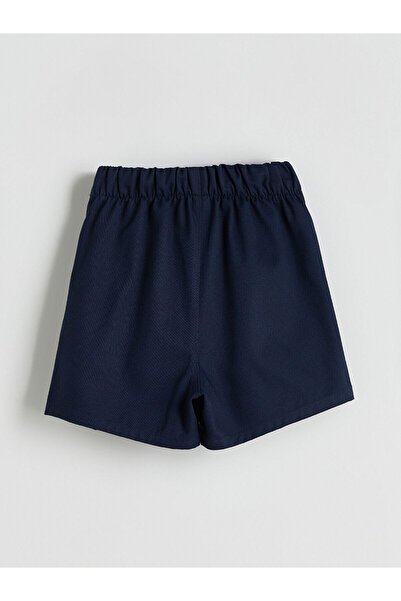 LC Waikiki LCW Kids Lacivert Basic Gabardin Kız Çocuk Şort Etek