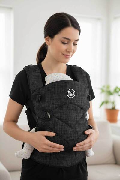 RevuBaby Relax Bel Destekli Bebek Kangurusu Çift Yönlü Kanguru - Ana Kucağı